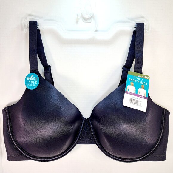 Vanity Fair Radiant Collection Smoothing Underwire Bra Black 42DD Style 3476528 - Picture 1 of 10